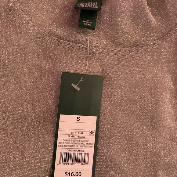 Glitter Transparent Turtleneck - Stretchy - Small - Wild Fable - Picture 6 of 7